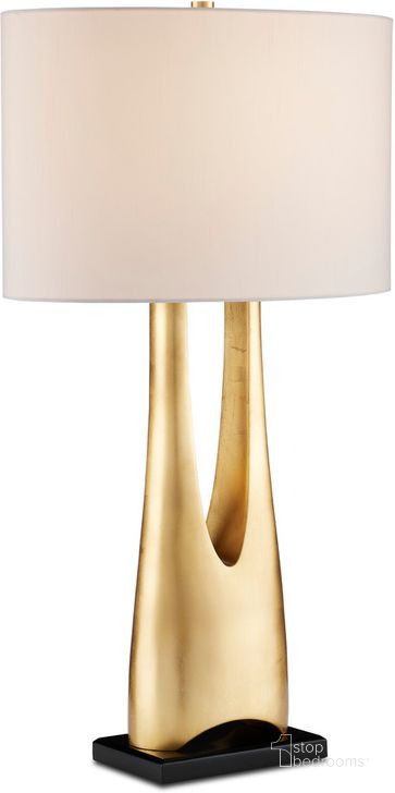 The appearance of La Porta Gold Table Lamp designed by Currey & Company in the modern / contemporary interior design. This gold piece of furniture  was selected by 1StopBedrooms from La Porta Collection to add a touch of cosiness and style into your home. Sku: 6000-0852. Material: Metal. Product Type: Table Lamp. Image1