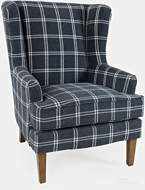The appearance of Lacroix Accent Chair In Navy designed by Jofran in the transitional interior design. This navy piece of furniture  was selected by 1StopBedrooms from LaCroix Collection to add a touch of cosiness and style into your home. Sku: LACROIX-CH-NAVY. Material: Wood. Product Type: Accent Chair. Image1