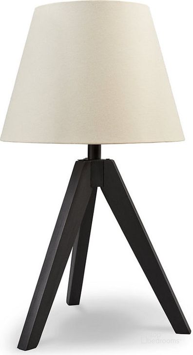 The appearance of Laifland Black Wood Table Lamp Set Of 2 designed by Signature Design by Ashley in the modern / contemporary interior design. This black piece of furniture  was selected by 1StopBedrooms from Laifland Collection to add a touch of cosiness and style into your home. Sku: L329074. Material: Wood. Product Type: Table Lamp. Image1
