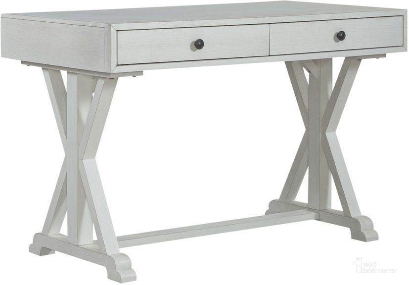 The appearance of Lakeshore Writing Desk In White designed by Liberty in the transitional interior design. This white piece of furniture  was selected by 1StopBedrooms from Lakeshore Collection to add a touch of cosiness and style into your home. Sku: 519W-HO107. Product Type: Writing Desk. Material: Rubberwood. Image1