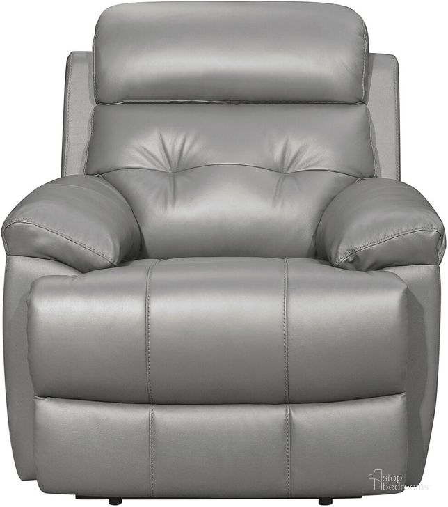 The appearance of Lambent Gray Leather Recliner designed by Homelegance in the modern / contemporary interior design. This gray piece of furniture  was selected by 1StopBedrooms from Lambent Collection to add a touch of cosiness and style into your home. Sku: 9529GRY-1. Material: Wood. Product Type: Recliners and Rocker. Image1