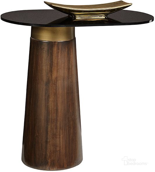 The appearance of Lamont End Table designed by Sunpan in the modern / contemporary interior design. This brown piece of furniture  was selected by 1StopBedrooms from Lamont Collection to add a touch of cosiness and style into your home. Sku: 107189. Material: Glass. Product Type: End Table. Image1