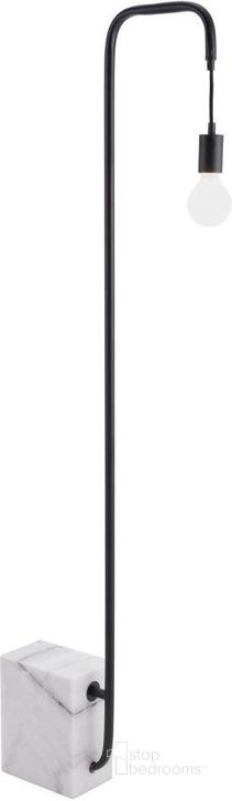 The appearance of Lancia Floor Lamp Black designed by Zuo Modern in the modern / contemporary interior design. This black piece of furniture  was selected by 1StopBedrooms from Lancia Collection to add a touch of cosiness and style into your home. Sku: 56103. Material: Marble. Product Type: Floor Lamp. Image1