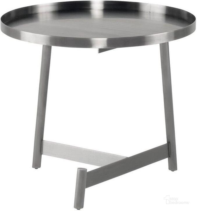 The appearance of Landon Side Table In Graphite designed by Nuevo in the modern / contemporary interior design. This graphite piece of furniture  was selected by 1StopBedrooms from Landon Collection to add a touch of cosiness and style into your home. Sku: HGSX502. Material: Metal. Product Type: Side Table. Image1