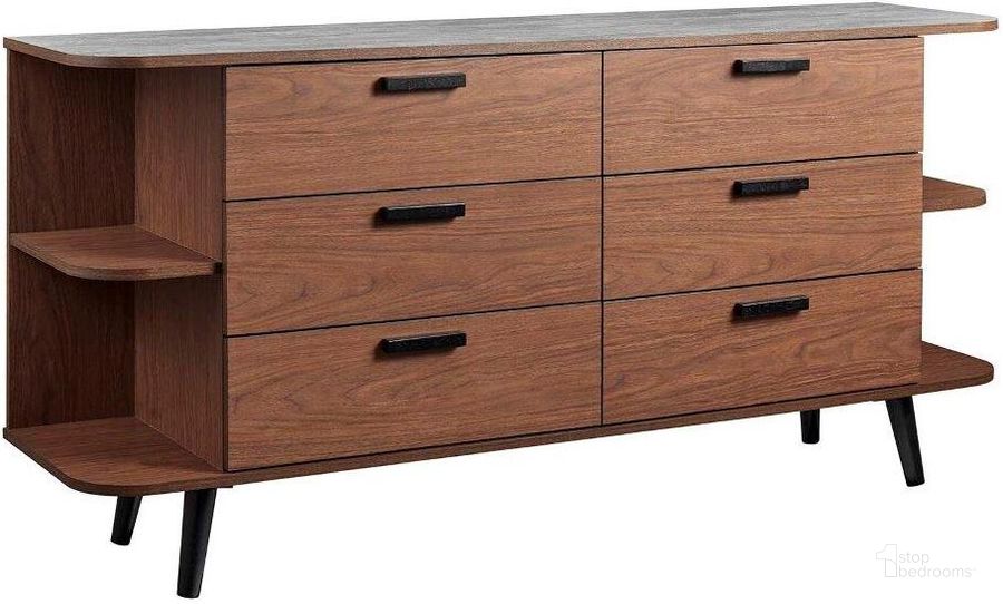 The appearance of Langston Open Display Storage Sideboard In Walnut Gray designed by Modway in the transitional interior design. This walnut gray piece of furniture  was selected by 1StopBedrooms from Langston Collection to add a touch of cosiness and style into your home. Sku: EEI-6281-WAL-GRY. Product Type: Sideboard. Material: MDF. Image1