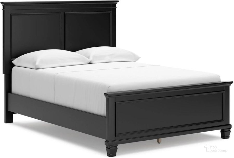 The appearance of Lanolee Full Panel Bed In Black designed by Signature Design by Ashley in the transitional interior design. This black piece of furniture  was selected by 1StopBedrooms from Lanolee Collection to add a touch of cosiness and style into your home. Sku: B687-84;B687-86;B687-87. Bed Type: Panel Bed. Material: Wood. Product Type: Panel Bed. Bed Size: Full. Image1