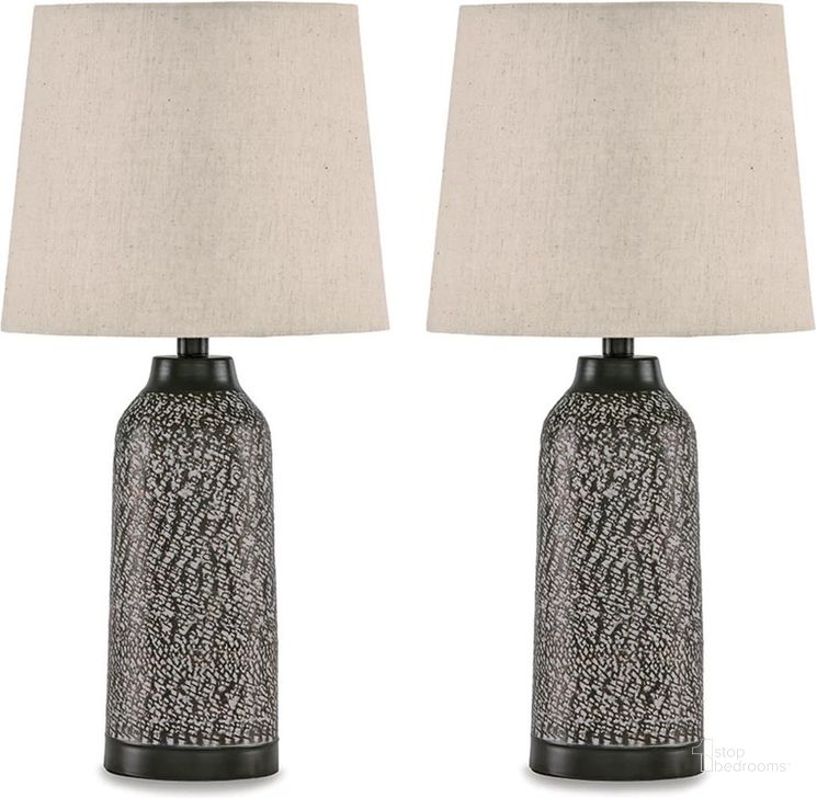 The appearance of Lanson Antique Gold Finish Metal Table Lamp Set Of 2 designed by Signature Design by Ashley in the transitional interior design. This antique bronze piece of furniture  was selected by 1StopBedrooms from Lanson Collection to add a touch of cosiness and style into your home. Sku: L204454. Material: Metal. Product Type: Table Lamp. Image1