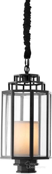 The appearance of Lantern Monticello 109946UL designed by Eichholtz in the modern / contemporary interior design. This black piece of furniture  was selected by 1StopBedrooms from Monticello Collection to add a touch of cosiness and style into your home. Sku: 109946UL. Material: Glass. Product Type: Lantern. Image1