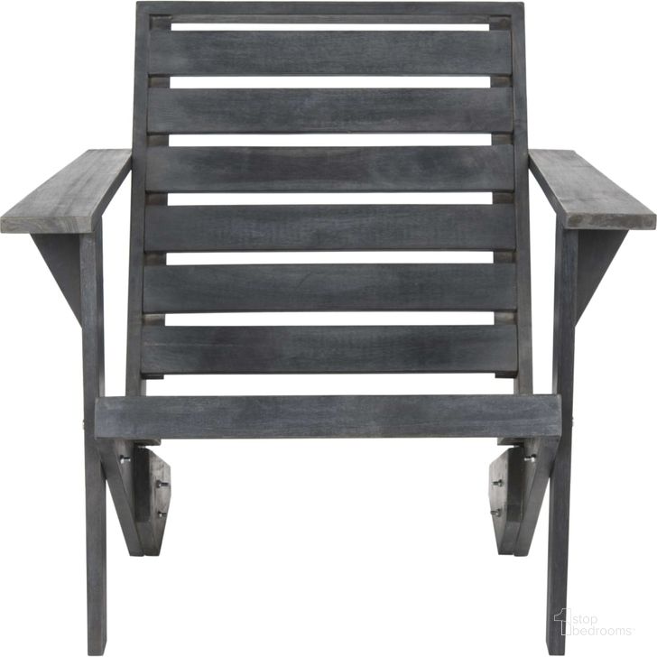 The appearance of Lanty Grey Adirondack Chair designed by Safavieh in the modern / contemporary interior design. This grey and slate piece of furniture  was selected by 1StopBedrooms from Lanty Collection to add a touch of cosiness and style into your home. Sku: PAT6746B. Product Type: Side Chair. Image1