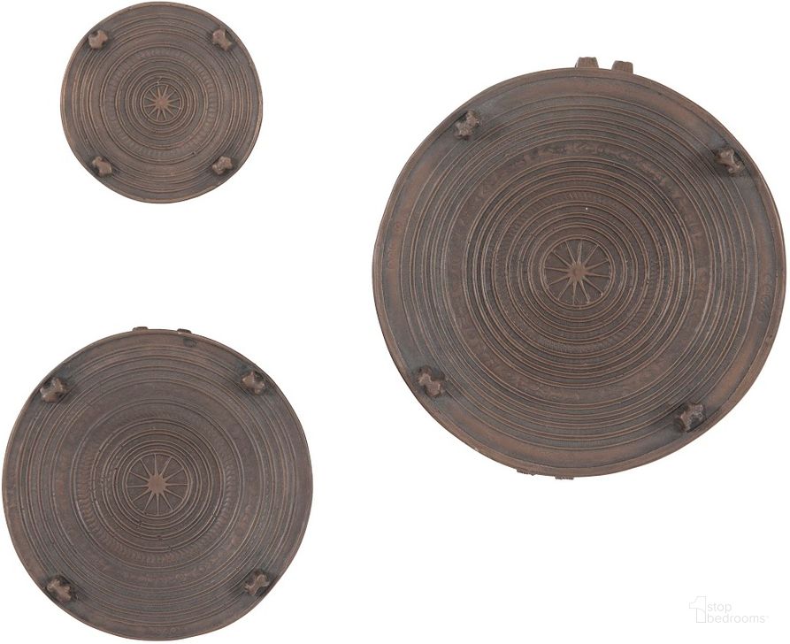 The appearance of Laotian Rain Drums designed by Phillips Collection in the modern / contemporary interior design. This brown piece of furniture  was selected by 1StopBedrooms from Asian Modern Collection to add a touch of cosiness and style into your home. Sku: PH65319. Material: Resin. Product Type: Wall Decor.
