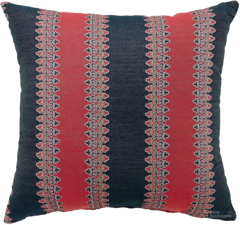 The appearance of Lara 18" X 18" Pillow Set of 2 In Blue and Red designed by Furniture of America in the modern / contemporary interior design. This blue and red piece of furniture  was selected by 1StopBedrooms from Lara Collection to add a touch of cosiness and style into your home. Sku: PL685S-2PK. Material: Polyester. Product Type: Pillow. Image1
