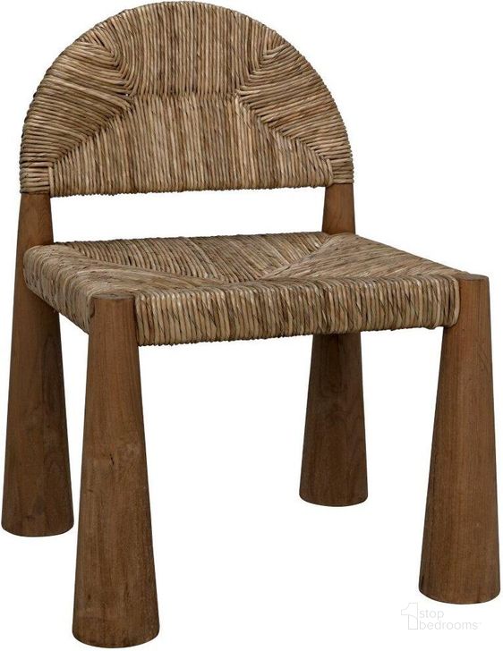 The appearance of Laredo Chair In Teak designed by Noir in the transitional interior design. This clear piece of furniture  was selected by 1StopBedrooms from Laredo Collection to add a touch of cosiness and style into your home. Sku: GCHA295T. Material: Wood. Product Type: Dining Chair. Image1