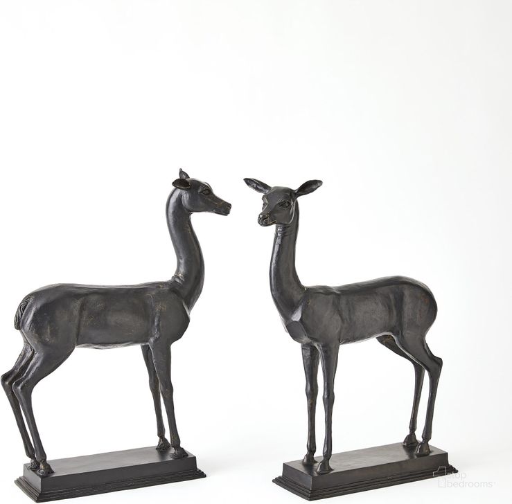 The appearance of Large Fawns Set of 2 In Bronze designed by Global Views in the modern / contemporary interior design. This bronze piece of furniture  was selected by 1StopBedrooms from Fawns Collection to add a touch of cosiness and style into your home. Sku: 8.81577. Product Type: Decorative Accessory. Material: Iron. Image1