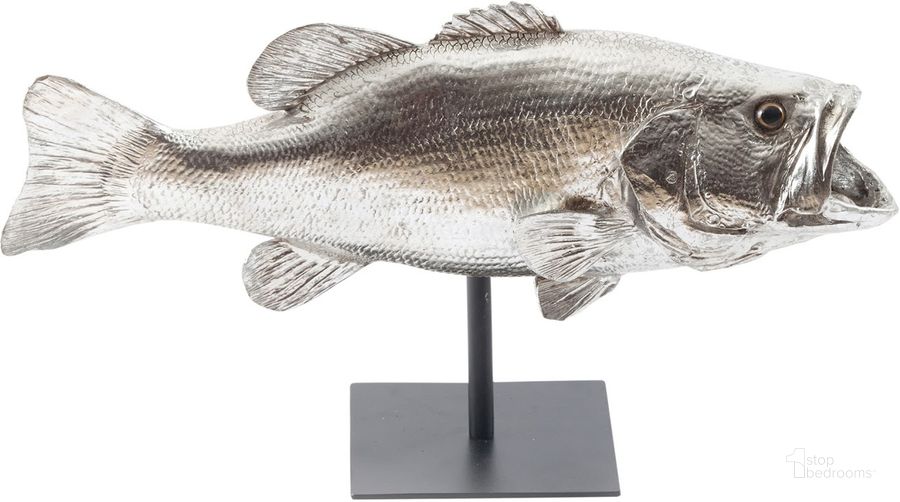 The appearance of Large Mouth Bass Fish PH66612 designed by Phillips Collection in the modern / contemporary interior design. This silver piece of furniture  was selected by 1StopBedrooms from Fish Collection to add a touch of cosiness and style into your home. Sku: PH66612. Material: Resin. Product Type: Sculpture.