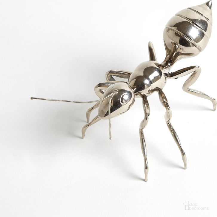The appearance of Large Pharaoh Ant In Antique Nickel designed by Global Views in the modern / contemporary interior design. This nickel piece of furniture  was selected by 1StopBedrooms from Pharaoh Collection to add a touch of cosiness and style into your home. Sku: 8.82606. Product Type: Decorative Accessory. Material: Brass. Image1