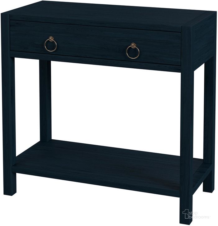 The appearance of Lark 30 Inch Wood 1-Drawer Nightstand In Navy Blue designed by Butler Specialty Company in the modern / contemporary interior design. This navy blue piece of furniture  was selected by 1StopBedrooms from Lark Collection to add a touch of cosiness and style into your home. Sku: 5675291. Material: Wood. Product Type: Nightstand. Image1