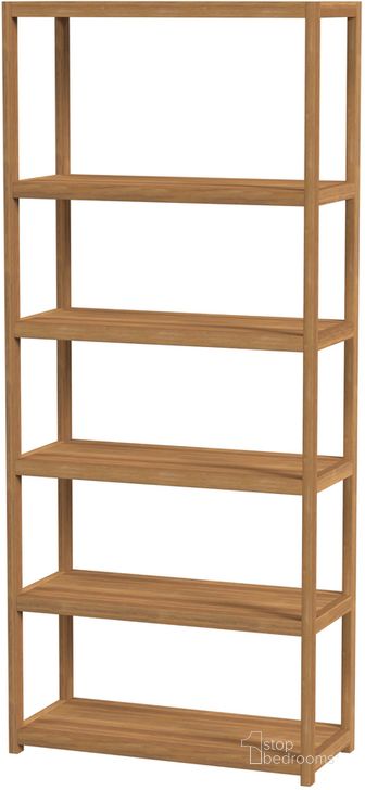 The appearance of Lark 5 Tier 30 Inch Etagere Bookcase In Light Brown designed by Butler Specialty Company in the modern / contemporary interior design. This light brown piece of furniture  was selected by 1StopBedrooms from Lark Collection to add a touch of cosiness and style into your home. Sku: 5702312. Material: Wood. Product Type: Bookcase. Image1