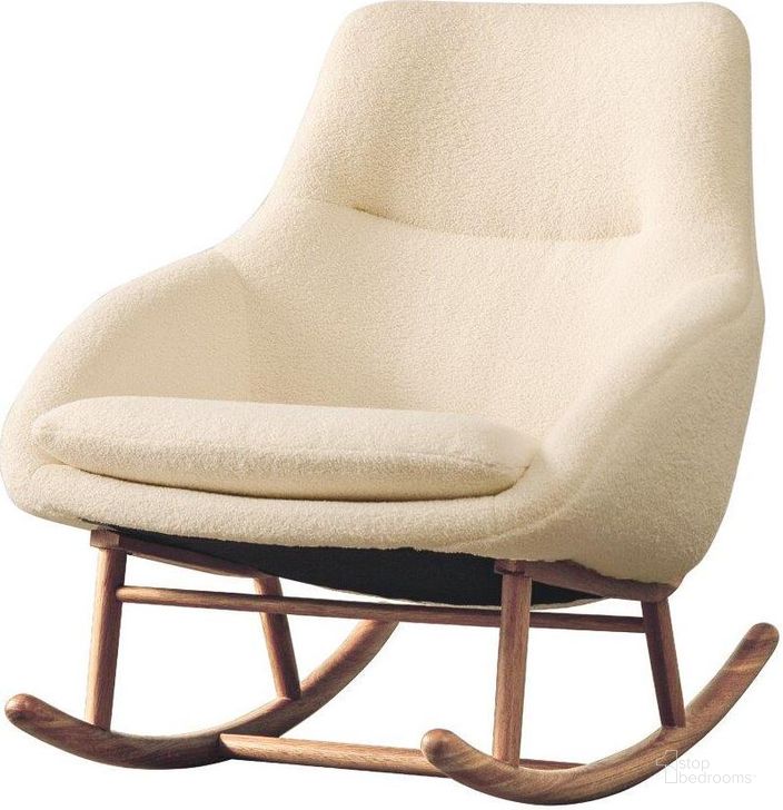 The appearance of Las Vegas Beige Rocker Club Chair designed by LH Imports in the transitional interior design. This beige piece of furniture  was selected by 1StopBedrooms from Las Vegas Collection to add a touch of cosiness and style into your home. Sku: ROC-01. Material: Fabric. Product Type: Chair. Image1