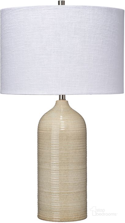 The appearance of Latte Table Lamp In Taupe designed by Jamie Young Company in the modern / contemporary interior design. This taupe piece of furniture  was selected by 1StopBedrooms from Latte Collection to add a touch of cosiness and style into your home. Sku: LS9LATTETAUP. Material: Ceramic. Product Type: Table Lamp. Image1