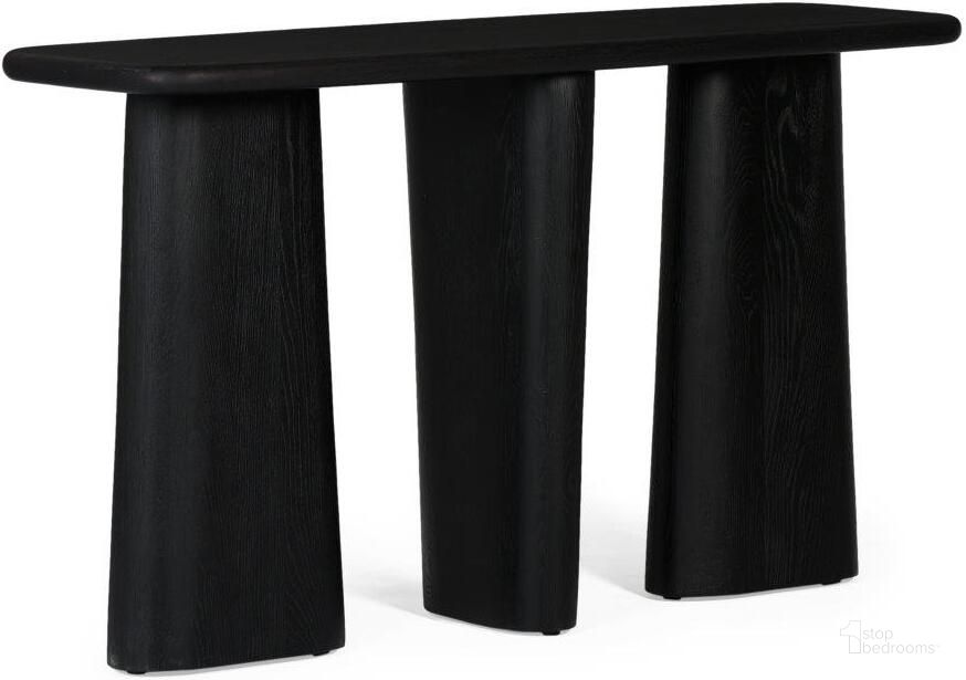 The appearance of Laurel Console Table In Charcoal designed by Union Home Furniture in the modern / contemporary interior design. This charcoal piece of furniture  was selected by 1StopBedrooms from Laurel Collection to add a touch of cosiness and style into your home. Sku: LVR00268. Material: Wood. Product Type: Console Table. Image1