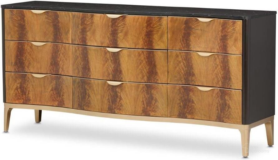 The appearance of Laurencio Dark Espresso Dresser designed by Bennett Interiors in the modern / contemporary interior design. This dark espresso piece of furniture  was selected by 1StopBedrooms from Laurencio Collection to add a touch of cosiness and style into your home. Sku: 9007050-411. Material: Wood. Product Type: Dresser. Image1