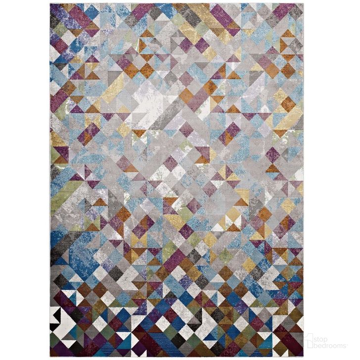 The appearance of Lavendula Triangle Mosaic 8X10 Area Rug In Gray designed by Modway in the modern / contemporary interior design. This gray piece of furniture  was selected by 1StopBedrooms from Lavendula Collection to add a touch of cosiness and style into your home. Sku: R-1089A-810. Material: Polypropylene. Product Type: Area Rugs. Image1