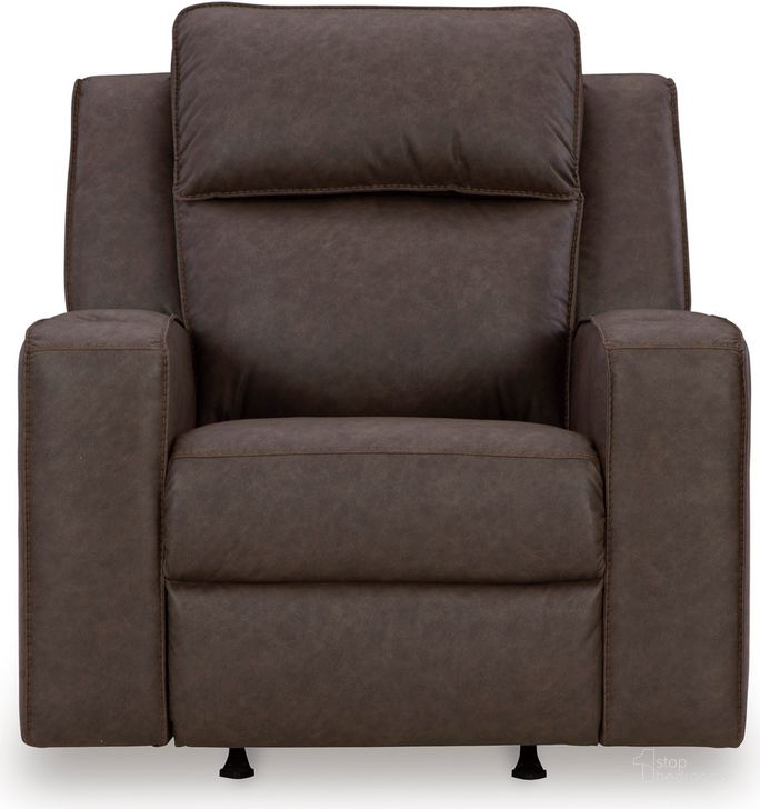 The appearance of Lavenhorne Rocker Recliner In Granite designed by Signature Design by Ashley in the modern / contemporary interior design. This granite piece of furniture  was selected by 1StopBedrooms from Lavenhorne Collection to add a touch of cosiness and style into your home. Sku: 6330625. Material: Fabric. Product Type: Rocker Recliner. Image1