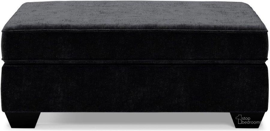 The appearance of Lavernett Oversized Accent Ottoman In Charcoal designed by Signature Design by Ashley in the modern / contemporary interior design. This charcoal piece of furniture  was selected by 1StopBedrooms from Lavernett Collection to add a touch of cosiness and style into your home. Sku: 5960308. Material: Fabric. Product Type: Ottoman. Image1