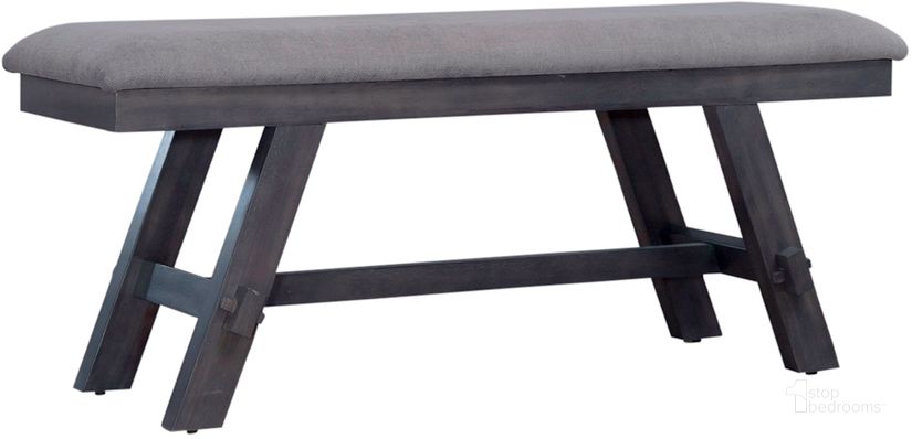The appearance of Lawson Bench In Dark Gray designed by Liberty in the transitional interior design. This dark gray piece of furniture  was selected by 1StopBedrooms from Lawson Collection to add a touch of cosiness and style into your home. Sku: 116GY-C9001B. Product Type: Bench. Material: Rubberwood. Image1