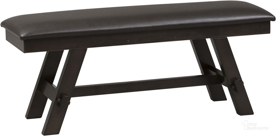 The appearance of Lawson Bench designed by Liberty in the modern / contemporary interior design. This brown piece of furniture  was selected by 1StopBedrooms from Lawson Collection to add a touch of cosiness and style into your home. Sku: 116-C9001B. Material: Vinyl. Product Type: Dining Bench. Image1