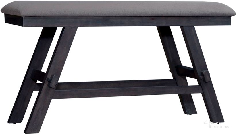 The appearance of Lawson Counter Bench In Dark Gray designed by Liberty in the transitional interior design. This dark gray piece of furniture  was selected by 1StopBedrooms from Lawson Collection to add a touch of cosiness and style into your home. Sku: 116GY-B900124. Product Type: Bench. Material: Rubberwood. Image1