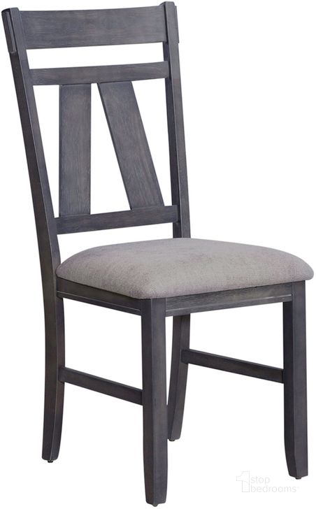 The appearance of Lawson Splat Back Side Chair Set Of 2 In Dark Gray designed by Liberty in the transitional interior design. This dark gray piece of furniture  was selected by 1StopBedrooms from Lawson Collection to add a touch of cosiness and style into your home. Sku: 116GY-C2501S. Product Type: Back Side Chair. Material: Rubberwood. Image1