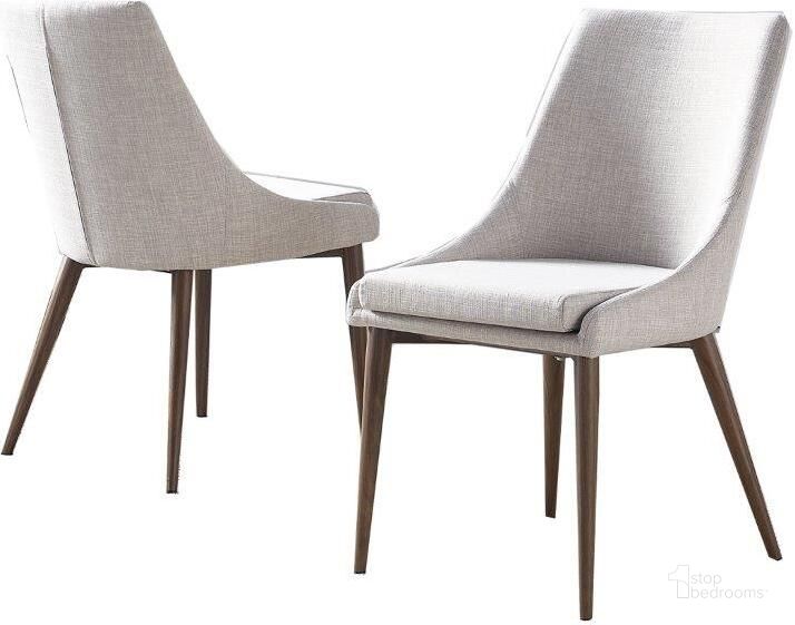 The appearance of Leatrice 19 Inch Linen Fabric Dining Chair Set of 2 In Gray designed by Best Master Furniture in the modern / contemporary interior design. This light gray piece of furniture  was selected by 1StopBedrooms from Leatrice Collection to add a touch of cosiness and style into your home. Sku: T15GYWC. Material: Fabric. Product Type: Dining Chair. Image1