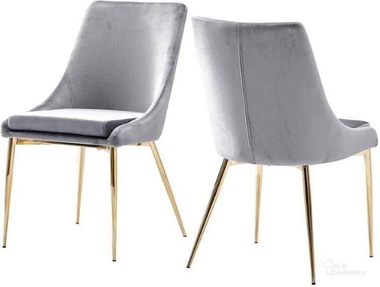 The appearance of Leatrice 19 Inch Velvet Dining Side Chair Set of 2 In Gray designed by Best Master Furniture in the modern / contemporary interior design. This gray piece of furniture  was selected by 1StopBedrooms from Leatrice Collection to add a touch of cosiness and style into your home. Sku: T15GYC. Product Type: Side Chair. Material: Stainless Steel.