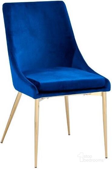 The appearance of Leatrice 19 Inch Velvet Fabric Dining Chair Set of 2 In Blue designed by Best Master Furniture in the modern / contemporary interior design. This blue piece of furniture  was selected by 1StopBedrooms from Leatrice Collection to add a touch of cosiness and style into your home. Sku: T15BC. Product Type: Dining Chair. Material: Velvet. Image1
