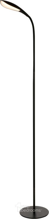 The appearance of Ledfl004 Illumen 9" Matte Black Led Floor Lamp With 3000k Temperature designed by Elegant Lighting in the glam interior design. This black piece of furniture  was selected by 1StopBedrooms from Illumen Collection to add a touch of cosiness and style into your home. Sku: LEDFL004. Material: Metal. Product Type: Floor Lamp. Image1