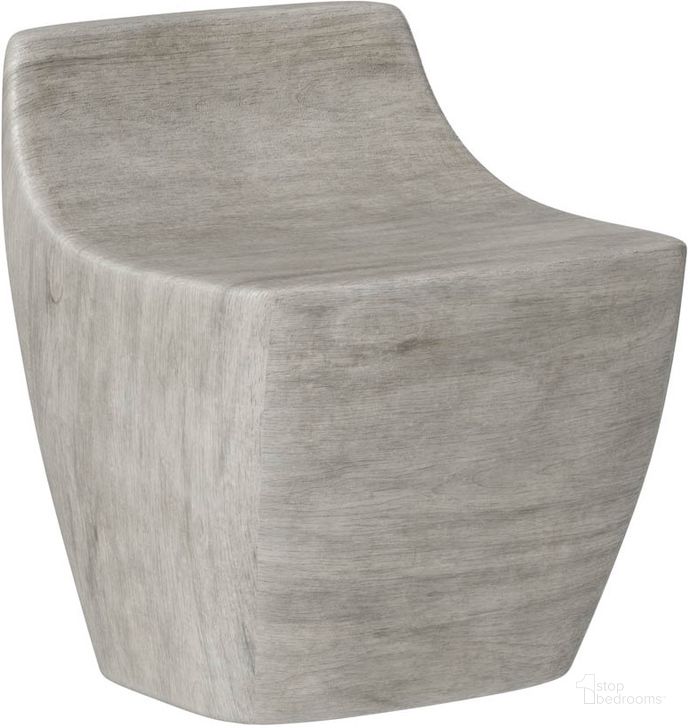 The appearance of Ledger Stool In Ash Grey Wood Look designed by Sunpan in the modern / contemporary interior design. This grey piece of furniture  was selected by 1StopBedrooms from Ledger Collection to add a touch of cosiness and style into your home. Sku: 110473. Product Type: Stool. Material: Concrete. Image1