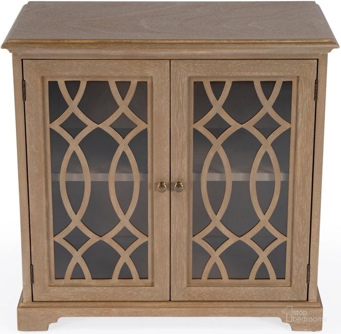 The appearance of Lee 2 Door Cabinet In Light Brown designed by Butler Specialty Company in the traditional interior design. This light brown piece of furniture  was selected by 1StopBedrooms from Lee Collection to add a touch of cosiness and style into your home. Sku: 5631251. Material: Wood. Product Type: Accent Cabinet. Image1