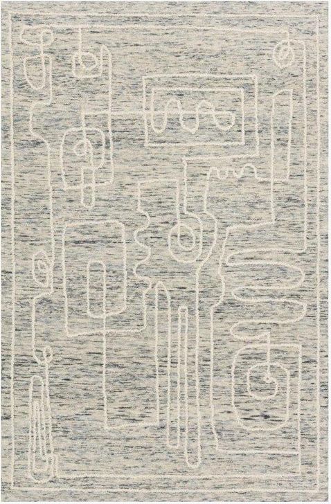 The appearance of Leela Sky/White Rug LEELLEE-01SCWH93D0 designed by Loloi Rugs in the modern / contemporary interior design. This sky and white piece of furniture  was selected by 1StopBedrooms from Leela Collection to add a touch of cosiness and style into your home. Sku: LEELLEE-01SCWH93D0. Material: Wool. Product Type: Rug. Image1
