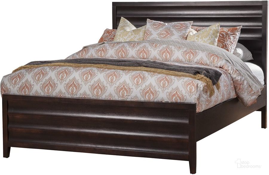 The appearance of Legacy Standard King Panel Bed Black Cherry designed by Alpine in the  interior design. This black cherry piece of furniture  was selected by 1StopBedrooms from Legacy Collection to add a touch of cosiness and style into your home. Sku: 1788-07EK. Bed Type: Panel Bed. Product Type: Panel Bed. Bed Size: King. Material: Wood Veneer. Image1