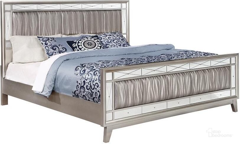 The appearance of Leighton Metallic Mercury Full Panel Bed designed by Coaster in the transitional interior design. This gray piece of furniture  was selected by 1StopBedrooms from Leighton Collection to add a touch of cosiness and style into your home. Sku: 204921FB1;204921FB2;204921FB3. Bed Type: Panel Bed. Material: Metal. Product Type: Panel Bed. Bed Size: Full. Image1