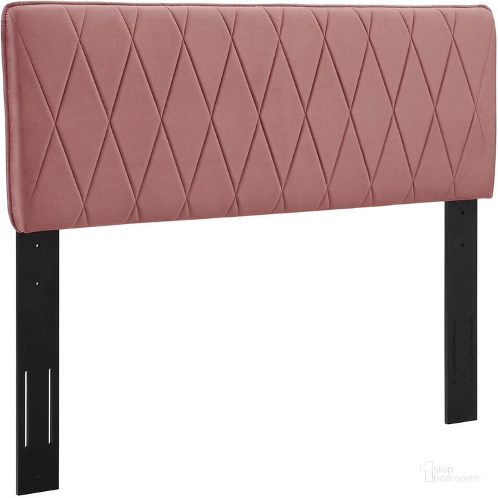 The appearance of Leila King/California King Headboard In Dusty Rose designed by Modway in the  interior design. This dusty rose piece of furniture  was selected by 1StopBedrooms from Leila Collection to add a touch of cosiness and style into your home. Sku: MOD-6345-DUS. Product Type: Headboard. Material: MDF. Image1
