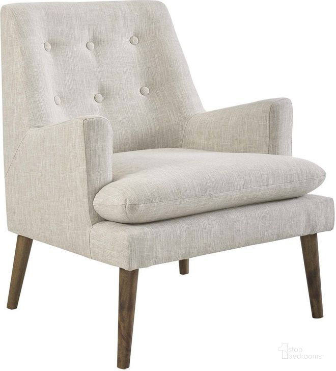 The appearance of Leisure Upholstered Lounge Chair In Beige designed by Modway in the modern / contemporary interior design. This beige piece of furniture  was selected by 1StopBedrooms from Leisure Collection to add a touch of cosiness and style into your home. Sku: EEI-3048-BEI. Product Type: Lounge Chair. Material: Foam. Image1