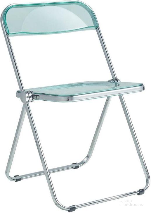 The appearance of Leisuremod Lawrence Acrylic Folding Chair With Metal Frame LF19G designed by LeisureMod in the modern / contemporary interior design. This jade green piece of furniture  was selected by 1StopBedrooms from Lawrence Collection to add a touch of cosiness and style into your home. Sku: LF19G. Product Type: Living Room Chair. Material: Acrylic. Image1