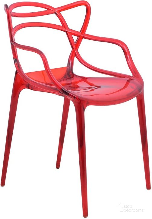 The appearance of LeisureMod Milan Red Wire Design Chair designed by LeisureMod in the modern / contemporary interior design. This red piece of furniture  was selected by 1StopBedrooms from Milan Collection to add a touch of cosiness and style into your home. Sku: MW17TR. Product Type: Arm Chair. Material: Plastic. Image1