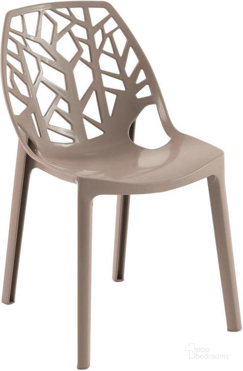 The appearance of Leisuremod Modern Cornelia Dining Chair C18STP designed by LeisureMod in the modern / contemporary interior design. This taupe piece of furniture  was selected by 1StopBedrooms from Cornelia Collection to add a touch of cosiness and style into your home. Sku: C18STP. Product Type: Dining Chair. Material: Plastic. Image1