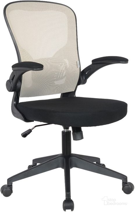 The appearance of LeisureMod Newton Mesh Office Chair In Beige designed by LeisureMod in the modern / contemporary interior design. This beige piece of furniture  was selected by 1StopBedrooms from Newton Collection to add a touch of cosiness and style into your home. Sku: NO20BG. Product Type: Office Chair. Material: Nylon. Image1