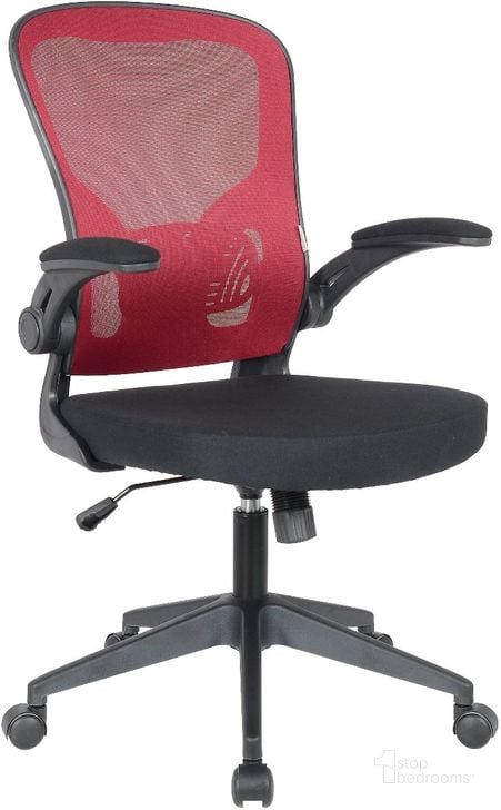 The appearance of LeisureMod Newton Mesh Office Chair In Red designed by LeisureMod in the modern / contemporary interior design. This red piece of furniture  was selected by 1StopBedrooms from Newton Collection to add a touch of cosiness and style into your home. Sku: NO20R. Product Type: Office Chair. Material: Nylon. Image1