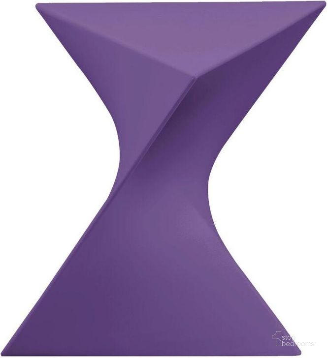 The appearance of Leisuremod Randolph Modern Side Table RS17PU designed by LeisureMod in the modern / contemporary interior design. This purple piece of furniture  was selected by 1StopBedrooms from Randolph Collection to add a touch of cosiness and style into your home. Sku: RS17PU. Product Type: Side Table. Material: Plastic. Image1