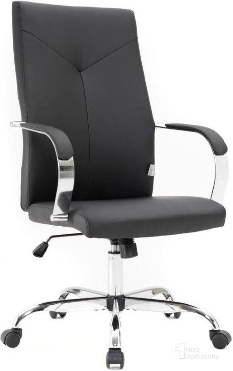 The appearance of Leisuremod Sonora Modern High-Back Tall Adjustable Height Leather Conference Office Chair With Tilt And 360 Degree Swivel In Black designed by LeisureMod in the modern / contemporary interior design. This black piece of furniture  was selected by 1StopBedrooms from Sonora Collection to add a touch of cosiness and style into your home. Sku: SO19BLL. Material: Faux Leather. Product Type: Office Chair. Image1